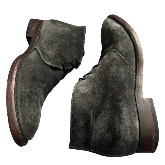 FRYE CHARCOAL SUEDE WESTON CHUKKA BOOTS SIZE 12 main image 11